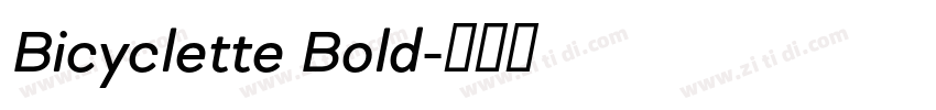Bicyclette Bold字体转换